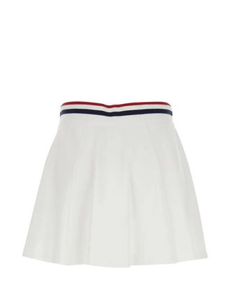 Brunello Cucinelli Womens Striped-Trim A-Line Mini Skirt Ss26 W