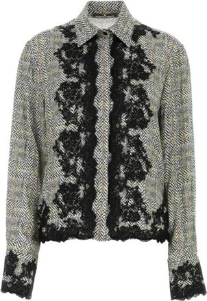 Ermanno Scervino Shirt - Dames - Overhemden - Grijs - M - Overhemden