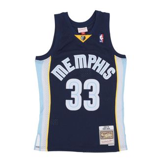 Mitchell & Ness Sportswear, male, Blue, Size: L Gasol Basketball Tank Top 2008 NBA