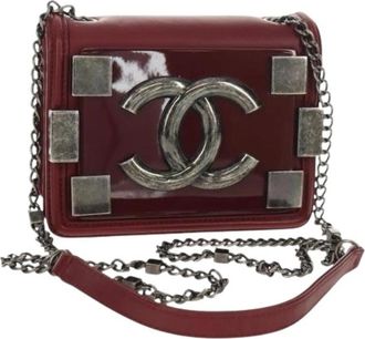 Chanel Pre-owned Vintage Cross Body Bag - Dames - Vintage Schoudertas - Rood - ONE Size - Leer - Vintage