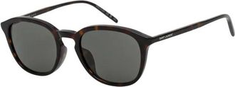 Saint Laurent Gouden Zonnebril - unisex - Zonnebrillen - Zwart - 53 MM - Nylon - Accessoires