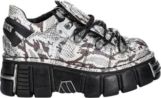 New Rock 120N Enkellaars - Heren - Veterschoenen - Zwart - 40 EU - Leer - Schoenen