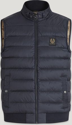 Belstaff Circuit Gilet Mens Down Filled Nylon Dark Ink Size UK 34