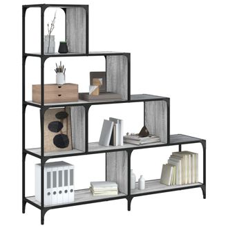 vidaXL Librer&iacute;a Con 4 Pelda&ntilde;os Madera Gris Sonoma 139x33,5x149 Cm Vidaxl