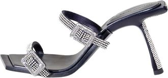 Benedetta Bruzziches Ewa Mules - The World Is Not Enough - Dames - Muiltjes - Zwart - 37 EU - Satijn - Schoenen