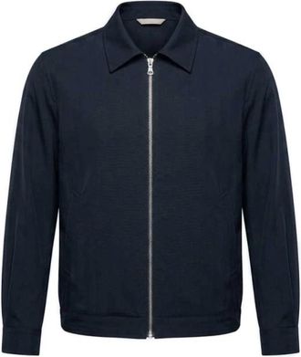 BRIGLIA 1949 Bill Jacket - Heren - Zomerjassen - Blauw - M - Wol - Jassen
