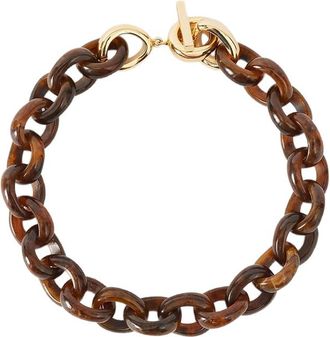 Joseph Tortoiseshell-effect Chunky-link Necklace