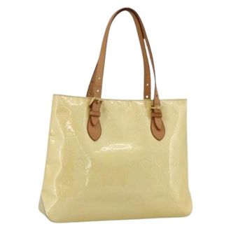 Louis Vuitton Pre-owned Tote Bags, female, Beige, Size: ONE SIZE Pre-owned Vintage Perle Patent Shoulder Bag