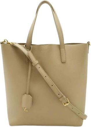 Saint Laurent Pre-owned Tote Bags, female, Beige, Size: ONE SIZE Pre-owned Vintage Tote Bag