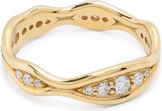 Fernando Jorge 18kt yellow gold Fluid Diamonds ring - women - Diamond/18kt Yellow Gold - 6 1/2
