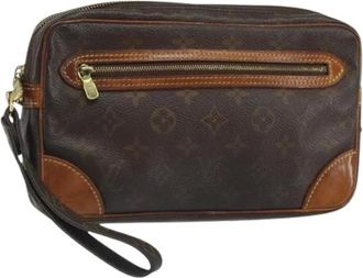 Louis Vuitton Pre-owned Clutches, female, Brown, Size: ONE SIZE Pre-owned Vintage Canvas Clutch