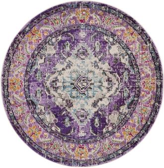 Safavieh Alfombra Violeta/Azul claro 122 X 122 cm