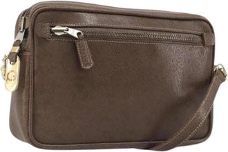 Gucci Pre-owned Vintage Shoulder Bag - Dames - Vintage Schoudertas - Bruin - ONE Size - Leer - Vintage