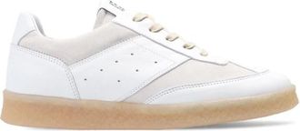 Maison Margiela Sneakers met logo - Dames - Sneakers - Wit - 40 EU - Leer - Schoenen