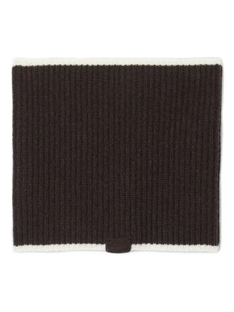 Sandro ribbed knit scarf - women - Fabric - One Size - Brown
