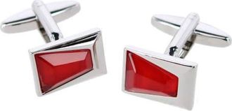 Trafalgar Store Reginal Rectangular Dapper Stone Cufflinks in Red at Nordstrom