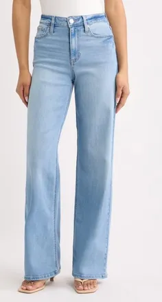YMI High Waist Wide Leg Jeans in Light Blue at Nordstrom, Size 11