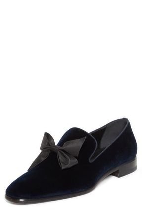 Christian Louboutin December First Bow Loafer in Last Night/Black at Nordstrom, Size 10.5Us