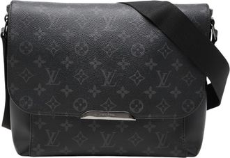 Louis Vuitton Black Pvc Leather Shoulder Bag (Pre-Owned)