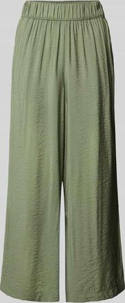 s.Oliver Red Label Loose Fit Culotte aus Viskose-Mix in Khaki, Gr&ouml;&szlig;e 44