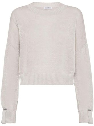 Brunello Cucinelli Maglione traforato - Toni neutri