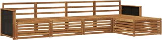 vidaXL Conjunto De Sof&aacute;s De Exterior 5 Uds. Natural Vidaxl