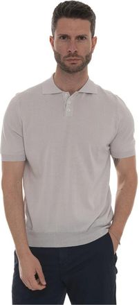 Hindustrie Katoencrepe Jersey Polo Shirt - Heren - Polos - Beige - L - Katoen - Tops