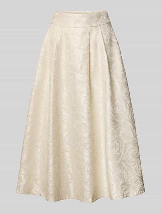 Rinascimento Rinascimento Midirock aus Satin mit Eingrifftaschen in Weiss, Gr&ouml;&szlig;e XL