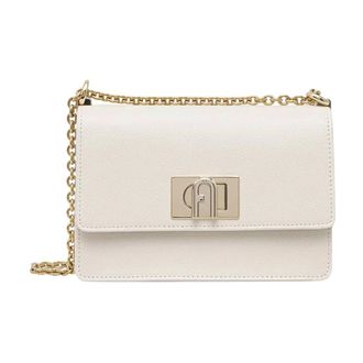 Furla 1927 Mini Crossbody 20 - Dames - Schoudertassen - Beige - ONE Size - Leer - Tassen