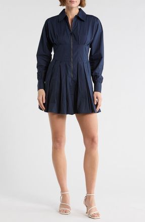 Ramy Brook Naira Long Sleeve Shirtdress in Navy at Nordstrom Rack, Size 00