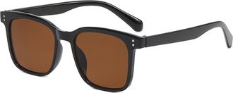 Generic Mens Commuter Resort Sunglasses Large Frame Womens Sports Sun Glasses(Brown)