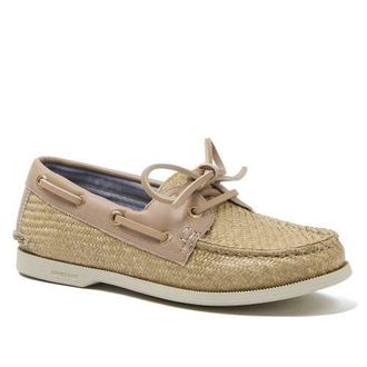 Lands End Seaport Woven Boat Shoes in Warm Almond/tan at Nordstrom, Size 7.5