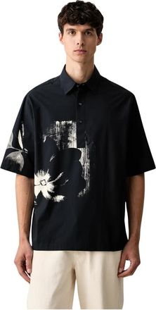A|X Armani Exchange Short Sleeve Shirt - Heren - Korte mouwen Overhemden - Zwart - L - Katoen - Overhemden