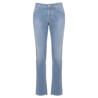 Jacob Cohen Slim-fit Jeans, male, Blue, Size: W37 Bard Five-pocket Jeans