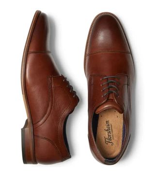 Florsheim Flex Cap Toe 14317-221 Oxford MenBrown Leather Dress Shoes ZOGG3447