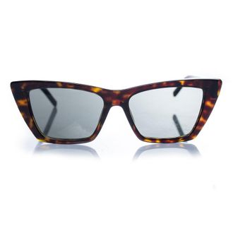 Saint Laurent Pre-owned Womens Mica tortoise sunglasses in brown - One Size