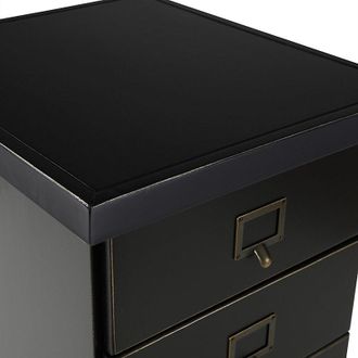 Ballard Designs Original Home Office Printer Credenza - Rubbed Black - Ballard Designs