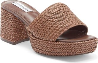 Steve Madden Troyye Platform Sandal in Brown at Nordstrom Rack, Size 6.5