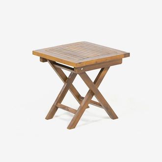 ED&Egrave;N JARD&Iacute; Mesa auxiliar plegable teca grado a