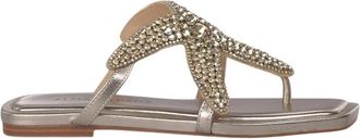 Alma En Pena Star Flat Sandal - Dames - Slippers - Geel - 38 EU - Schoenen