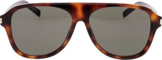 Saint Laurent Zonnebril - unisex - Accessoires - Bruin - Maat: ONE Size