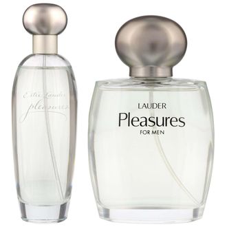 Est&eacute;e Lauder Unisex Est&eacute;e Pleasures Duo - Eau de Parfum 100ml & for Men Eau de Cologne - Black - One Size
