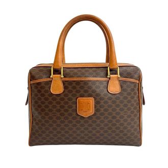 Celine Pre-owned Celine Macadam Coated Canvas Boston Bag Ladies M94