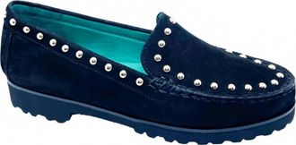Robert Zur Womens Diane Loafer In Black Suede
