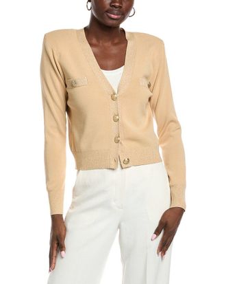 L'agence Lagence Taya Cropped V-Neck Cardigan