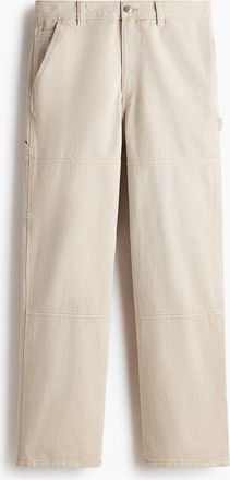 H&M Carpenterhose in Regular Fit - White