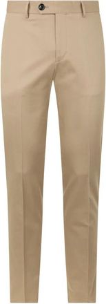 Moorer Aviano-FLA Broek - Heren - Chinos - Beige - S - Katoen - Broeken