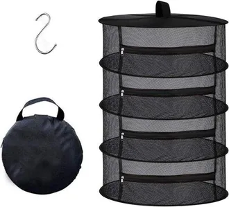 OEM Secador De Ropa Colgante De Malla, Plegable, Negro (4 Capas)