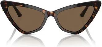 Jimmy Choo London 55mm Cat Eye Sunglasses in Havana/dark Brown at Nordstrom