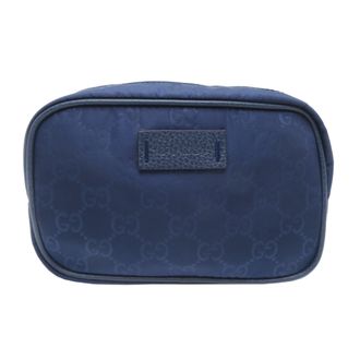 Gucci Blue Nylon Canvas Pouch (Pre-Owned)